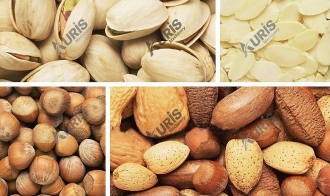 Máy rang đậu phộng quay trống Máy rang hạt óc chó 500kg 3