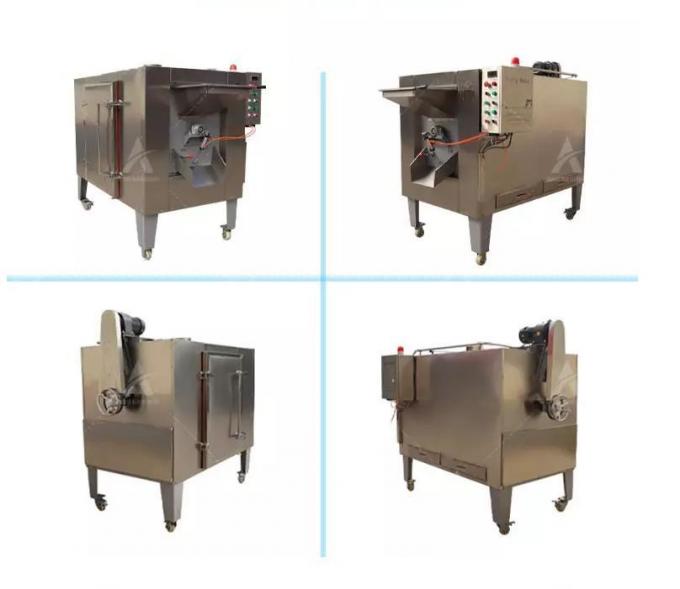 Máy rang tang trống SUS304 Máy rang hạt cà phê bằng thép carbon SUS 201 1