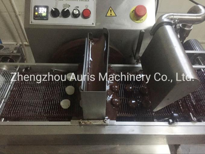 Thực phẩm cấp thép không gỉ Thanh kẹo sô cô la Máy bọc sô cô la Máy phủ sô cô la 3