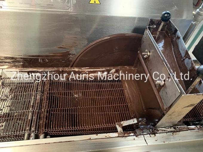 Thực phẩm cấp thép không gỉ Thanh kẹo sô cô la Máy bọc sô cô la Máy phủ sô cô la 7