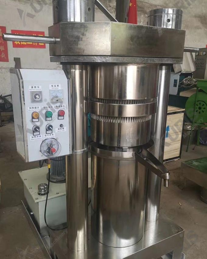 Máy ép dầu thủy lực mè dọc Trà óc chó Xem ép đùn hoa hướng dương 7