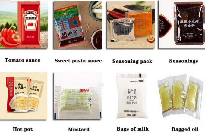 Máy đóng gói sô cô la dán hoàn toàn tự động Máy chiết rót chất lỏng Mayonnaise 8