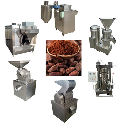 Máy chế biến sôcôla 100kg / H Bean to Bar Máy chế biến ca cao bằng thép không gỉ 200kg