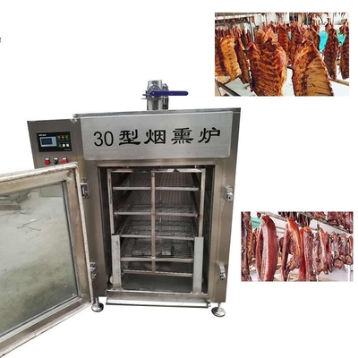 Thép không gỉ 304 Lò hun khói thịt 30kg Lô xông khói khô xúc xích xông khói Nhà