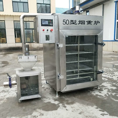 304ss Máy hút thịt 50kg Xúc xích hơi mẻ Thiết bị chế biến cá hun khói