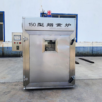 Máy hút cá thương mại PLC 304ss Lò sấy cá mẻ 150kg