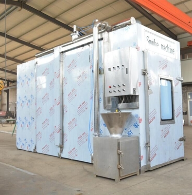 Máy hút thịt 380v PLC 100kg Lò khói công nghiệp theo lô