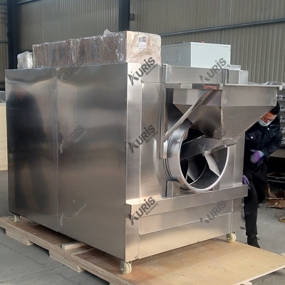 Máy nướng hạt cà phê bằng gas 200kg / H Máy nướng hạt cà phê 24kw