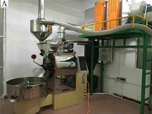 Máy rang cà phê thương mại Máy rang hạt cà phê tự động 20kg Gas