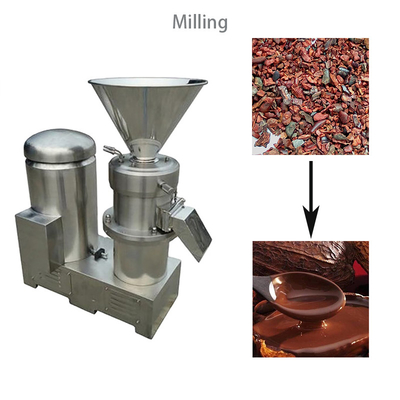 Máy làm sô cô la 24kw Bean To Bar Dây chuyền sản xuất bột Cacao 200kg