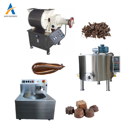 Máy làm sôcôla 304ss công nghiệp Máy ép rượu ca cao 500kg / H
