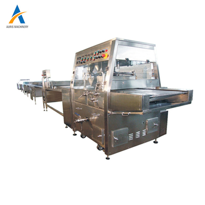 Máy phủ sô cô la tự động Sss304 Làm mát đường hầm kẹo Enrober