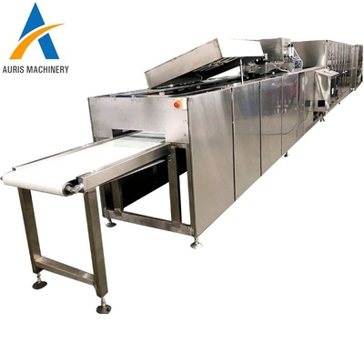Máy phủ sô cô la tự động Sss304 Làm mát đường hầm kẹo Enrober