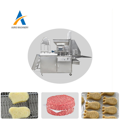 Chế biến cốm gà và bánh mì kẹp thịt bò Máy ép bít tết thịt tự động công nghiệp Máy tạo hình bánh mì