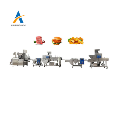 Chế biến cốm gà và bánh mì kẹp thịt bò Máy ép bít tết thịt tự động công nghiệp Máy tạo hình bánh mì